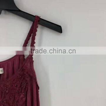 Women Hot Sell Stocklots Branded Garment Wash Sexy Lace Tank Top photo-3