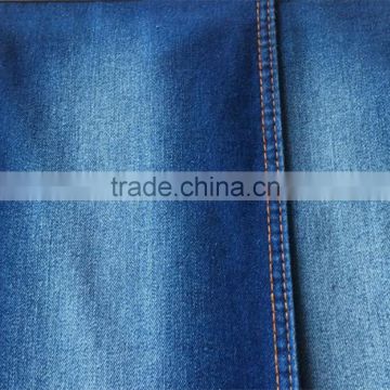 T/C spandex denim blue twill woven fabric 4165 weight 8 - 13 oz for jeans garment clothing bag shoes boots toy