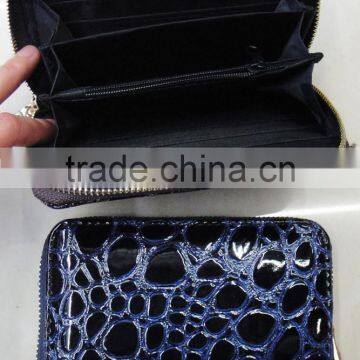 Hot popular Lady stylish pu croco wallet