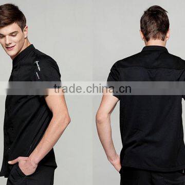 2016 New Designer Black Chef Uniforms Fashion Chef Uniforms for Cook photo-2