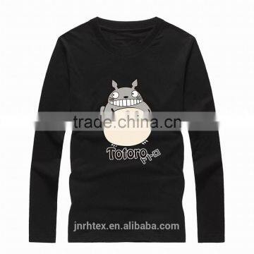 Cartoon design long sleeve printing t shirt for men