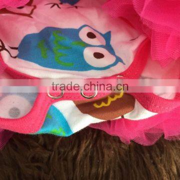 2015 New Owl Baby Romper Tutu Romper Dress With Matching Headband and Leg Warmer photo-3