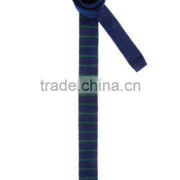 Knitted Tie With Stripe