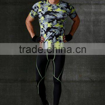 Guangzhou Shandao Custom Made in China Camo Gym Hot Cheap 90% Cotton 10% Spandex Men Compression Sportswear photo-4