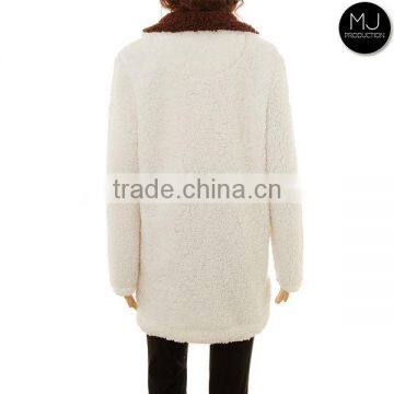 Wholesale Plus Size Clothing Women Fleece 1/4 Zip Sherpa Pullover photo-6