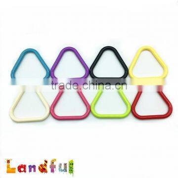 58mm BPA Free Soft Toy Accessories Baby Triangle Plastic Teething Ring photo-6