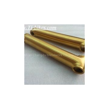 Golden Anodized Titanium BMX Crank Arm