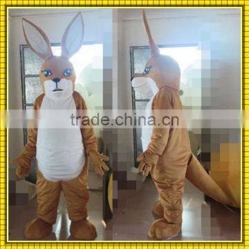 Easy-wearing adult kangaroo mascot costume