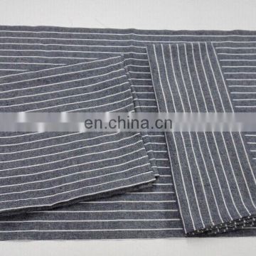 high quality linen/cotton color weaved frayed hem tea towels in stripes in small quantities