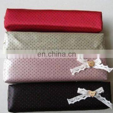 Cheap dot bowknot cartoon polyester pencil bag