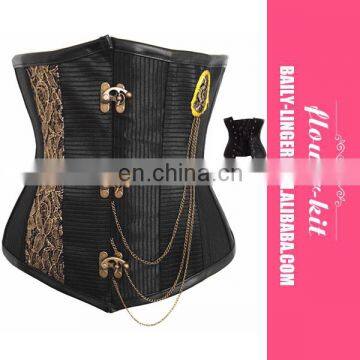 Extremely Women Sexy Steampunk Waist Trainer Underbust Corset