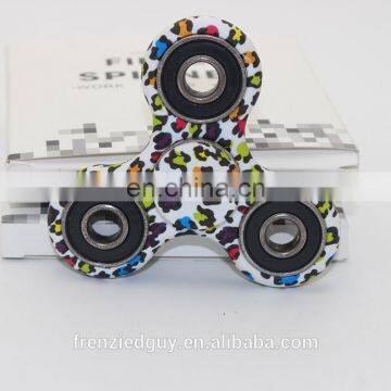 leopard print fidget spinner 608 bearings fingertip gyroscope