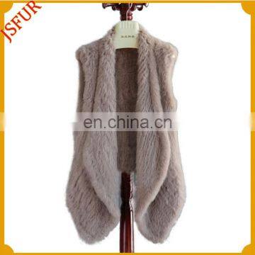 Hot sale fashion fur vest rabbit fur coat