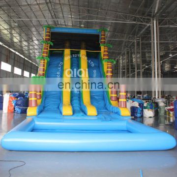 0.55MM PVC Kids Inflatable Slide,Inflatable Water Slide With Pool For Sale