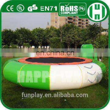 HI attractive price water park inflatable trampoline, lake jumping trampoline