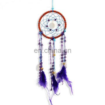 FW-0112 wholesale cheap feather decoration indian dream catcher