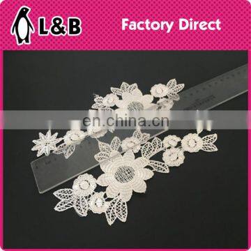 customer design polyester lace patch for pairs for garment