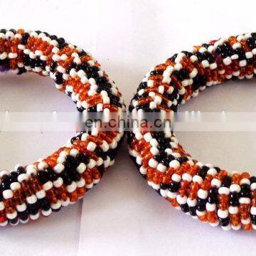 Wholesale Bangle-Afghani Bangles/Bohemian Jewelry/Diwali Offer/Bollywood Bangles/belly Dance Bangles/Indian Beaded Pearl Bangles photo-3