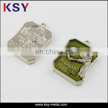 engarved logo metal tag|charm pendant