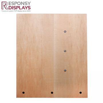 Counter Table Wood Sunglasses Display Rack With Logo Board and Three Tiers photo-3