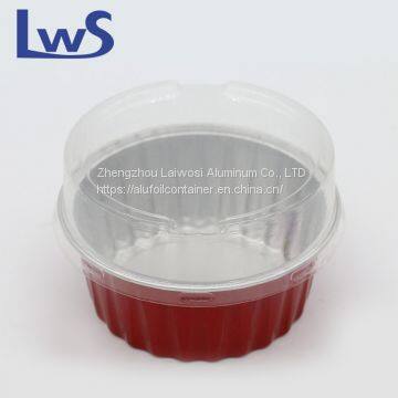 Wholesale Food Grade Aluminum Foil Cake Cups With Plastic Lids photo-5