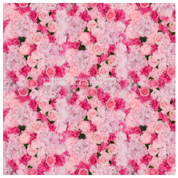 silk cloth material any size artificial flower wall for decoration