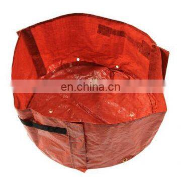 Reinforced Orange Round PE Breathing Fabric Pot Planting