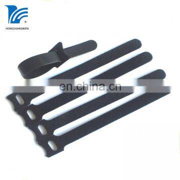 double sided self-locking hook and loop cable ties for office