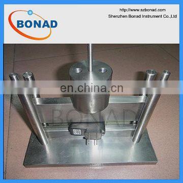 Apparatus for compression test for the verification of resistance to heat of EN50075 figure 10