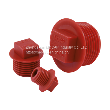 NPT Square flanged head male thread plug for pipe valve fittings