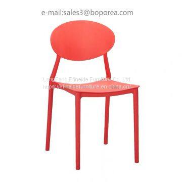 Home Furniture Outdoor Stackable Garden Dining Modern PP Living Room Plastic Chair photo-3