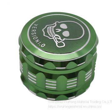 D63MM&H50MM Aluminium Alloy 4-layers White Line Kito Logo Printed Smoking Grinder Tobacco Grinder Smoking Accessories photo-5