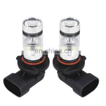 2x 9005 HB3 9145 H10 6000K 100W LED Projector Fog Driving Light Bulb White