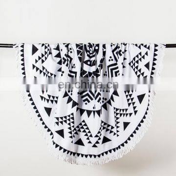 Factory Price Promotional Digital Printed Custom Logo Sublimation 80% Polyester 20% Polyamide Microfiber Beach Towel photo-5