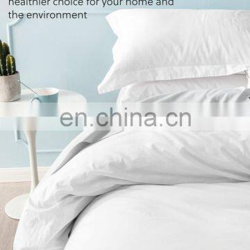 2020 Warehouse Sale Solid Color 100% Cotton Bedding Full Queen Duvet Cover Set For Hotel photo-6