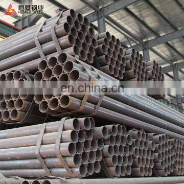Building Material ERW Q345 Q235B ERW Black Round Steel Welded Pipe