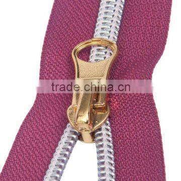 High Quality No.5 Fashion Silver Teeth Nylon Zipper