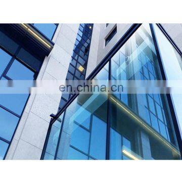 Glass factory 6mm blue reflective building glass