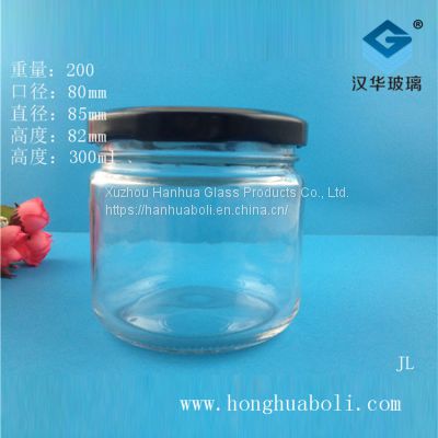 300ml spicy sauce glass bottle directly sold by manufacturer.Food glass bottle  manufacturer