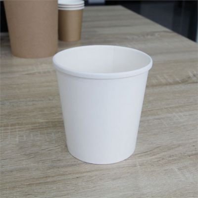 Disposable white soup cups paper bowls wholesale