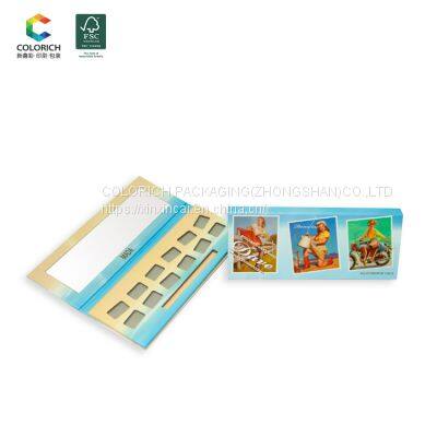 Bright color eyeshadow palette customized eyeshadow palette private label too faces packaging eyeshadow palette