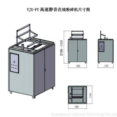 YJX-FY-800 Online Plastic Recycling Crushing Machine Crusher Pulverizer Shredder One Pulling One photo-2