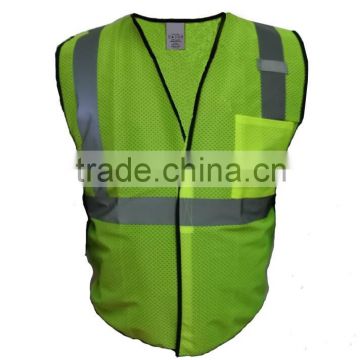 ANSI Class2 High Visibility Fluorescent Mesh Safety Vest