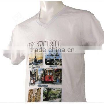 Istanbul white shirt 100% cotton high quality fashion tshirt