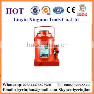 2016 arrival hot selling in China famous brand name Xingnuo 50-ton capacity hydraulic red color bottle jack