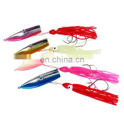150g 180g 200g Inchiku Slow Jig Bottom Ship Lures Metal Octopus Skirt With Assist Hook photo-2