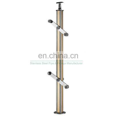 Foshan PEMCO Factory Adjustable Stairs Glass Side Mounting Baluster photo-3