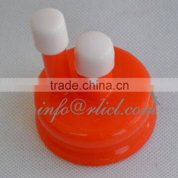 Carboy Cap, Silicone, Breathable, Thermometer Holes