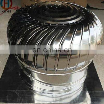 Cheap Wind Power Roof Aluminum Customized Wind Powered Self Driven Roof Exhaust Fan For Warehouse photo-2