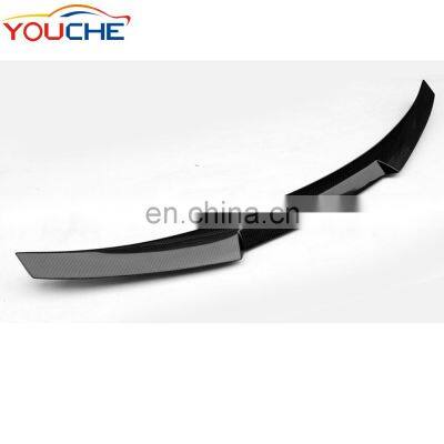 M4 style carbon fiber rear boot trunk wing spoiler for BMW 2 series F22 F23 M2 F87 2014+